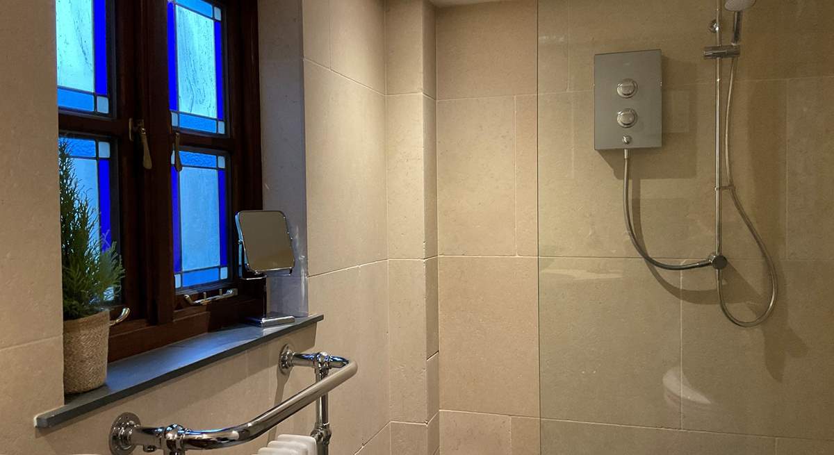 There is a shower-room on the ground floor with a walk-in shower. 