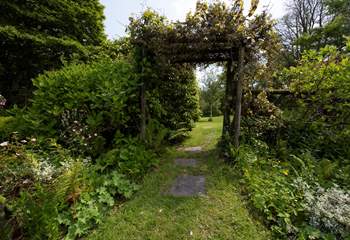 The garden is whimsical.