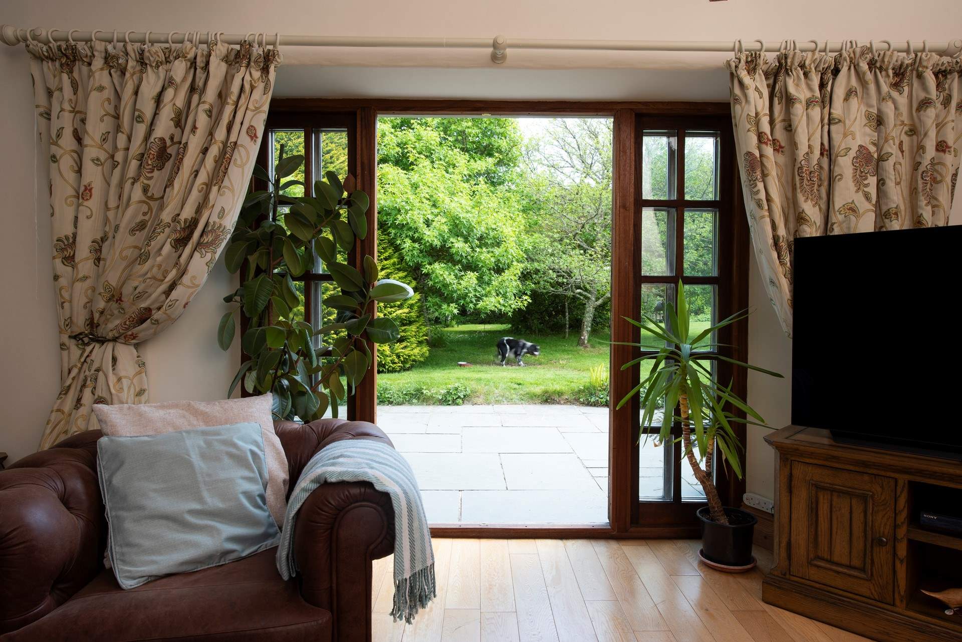 Or open up the doors on warmer days.