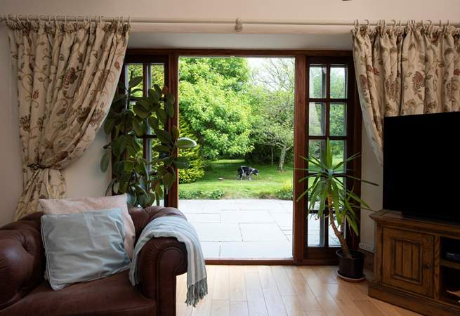 Or open up the doors on warmer days.