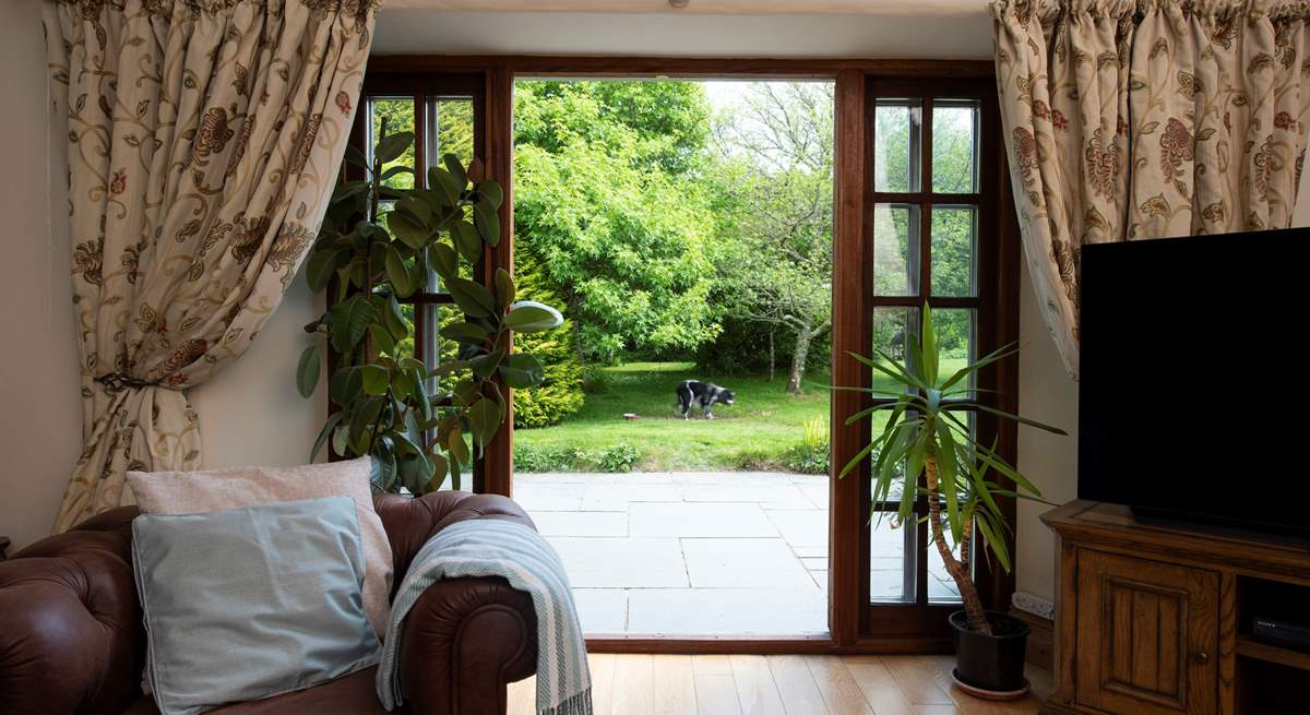 Or open up the doors on warmer days.