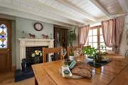 The dining-room is the perfect place to get together to eat, drink and be merry.