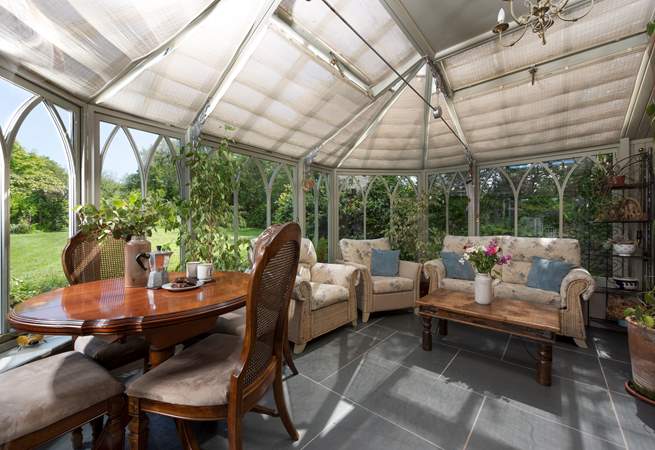 There are some comfortable armchairs here for lazier afternoons.