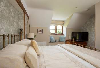 This bedroom has a lovely outlook.