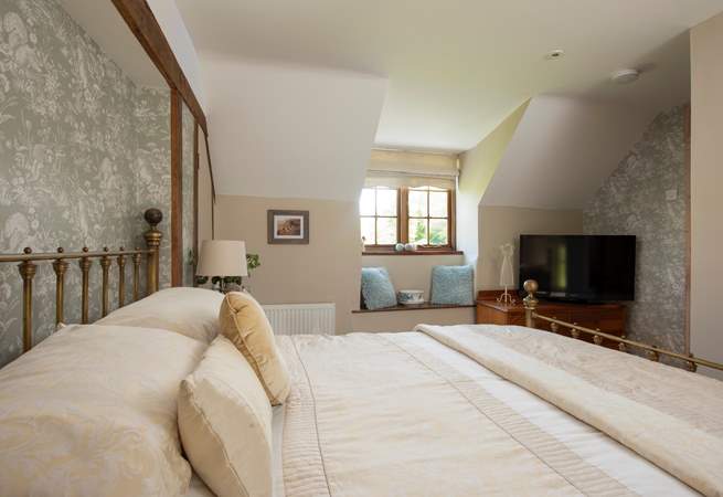 This bedroom has a lovely outlook.