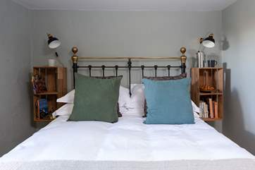 Release your inner bookworm and snuggle up under the crisp sheets (Bedroom 1).