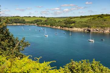 The tranquil banks of the Helford are a short drive away.