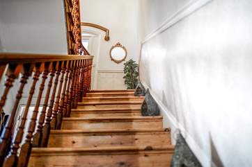 The central staircase offers access to all the bedrooms with the shower-room being located on the half-landing.