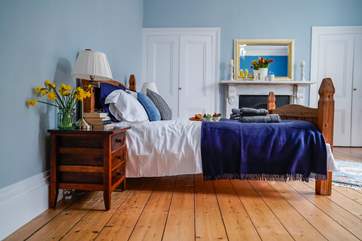 Bedroom 2 is situated to the front of the house, and offers a place to sit, read and enjoy the garden views.