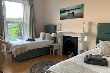 Bedroom Five overs a room full of period charm and far reaching views.
This room also benefits from zip and Link beds.