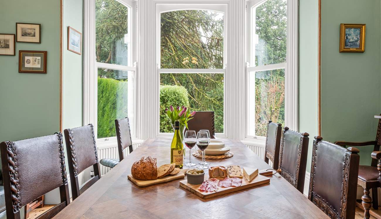 Gather everyone around the dining-table to chat about the day's adventures.