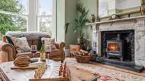 The beautifully furnished sitting-room.
