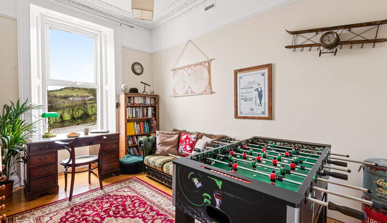 A game of table football will entertain everyone.