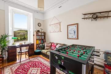 A game of table football will entertain everyone.