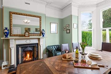 The exquisite dining room.