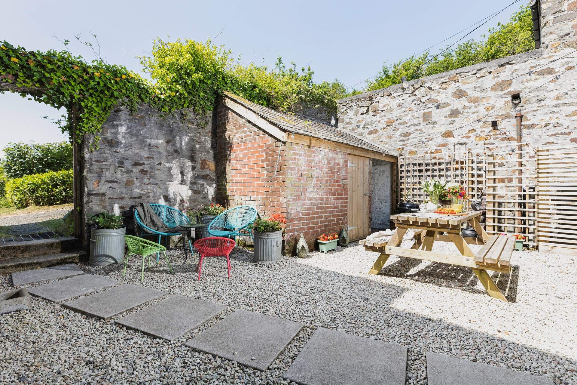 The perfect al fresco dining spot.