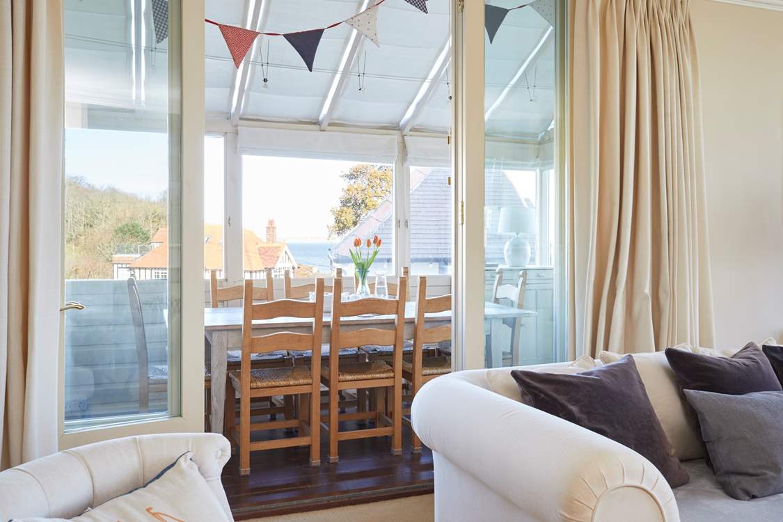 Enjoy the morning from the Dining Room with a view.
