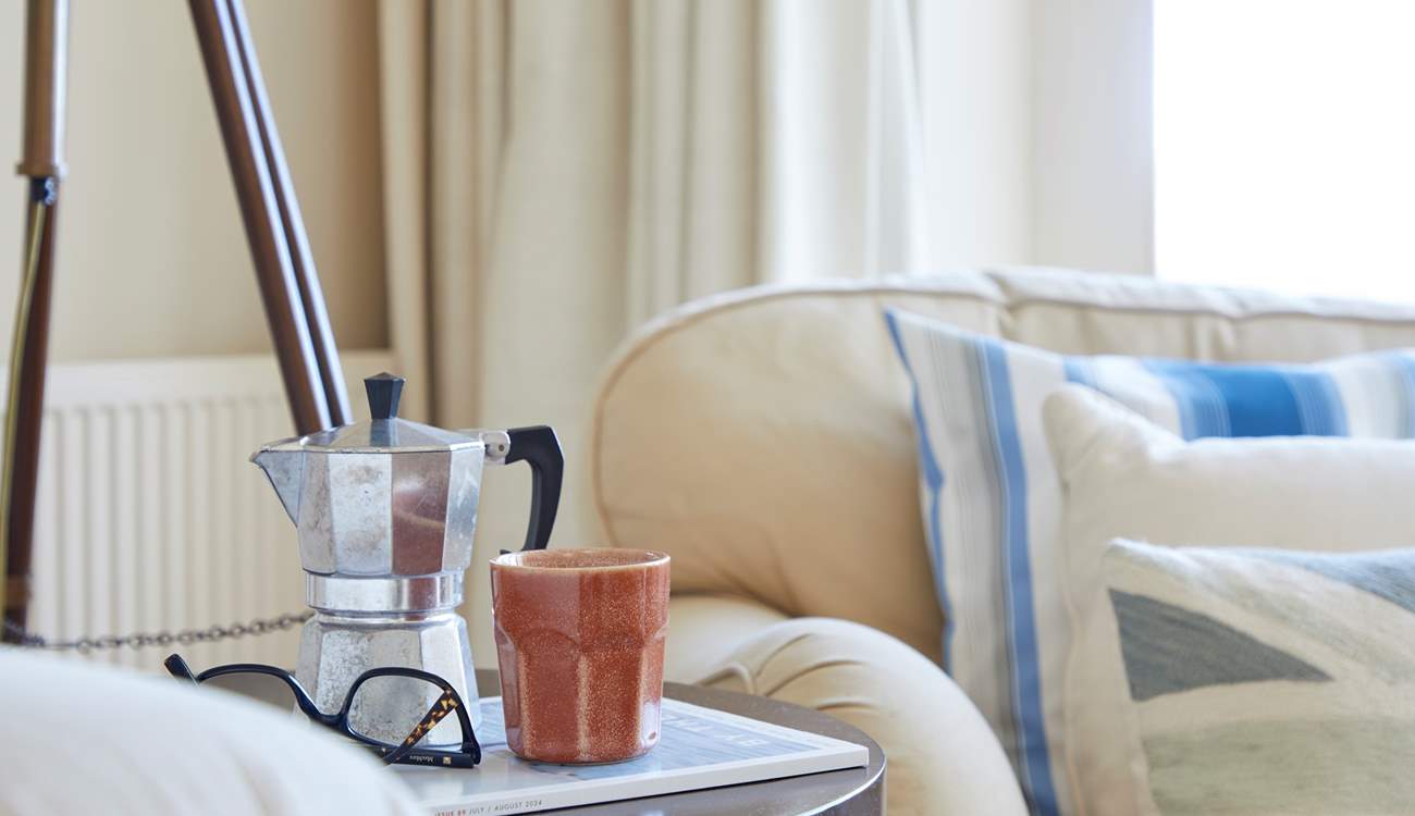 Enjoy your coffee in comfort.