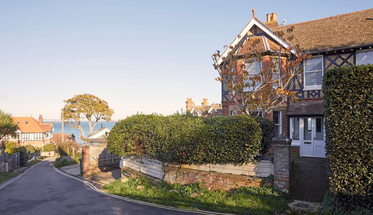 Windy Ridge provides parking for two medium-sized cars.