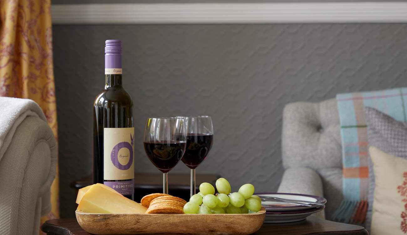 Sit back and relax with a glass of wine and enjoy fine weather and good company. 