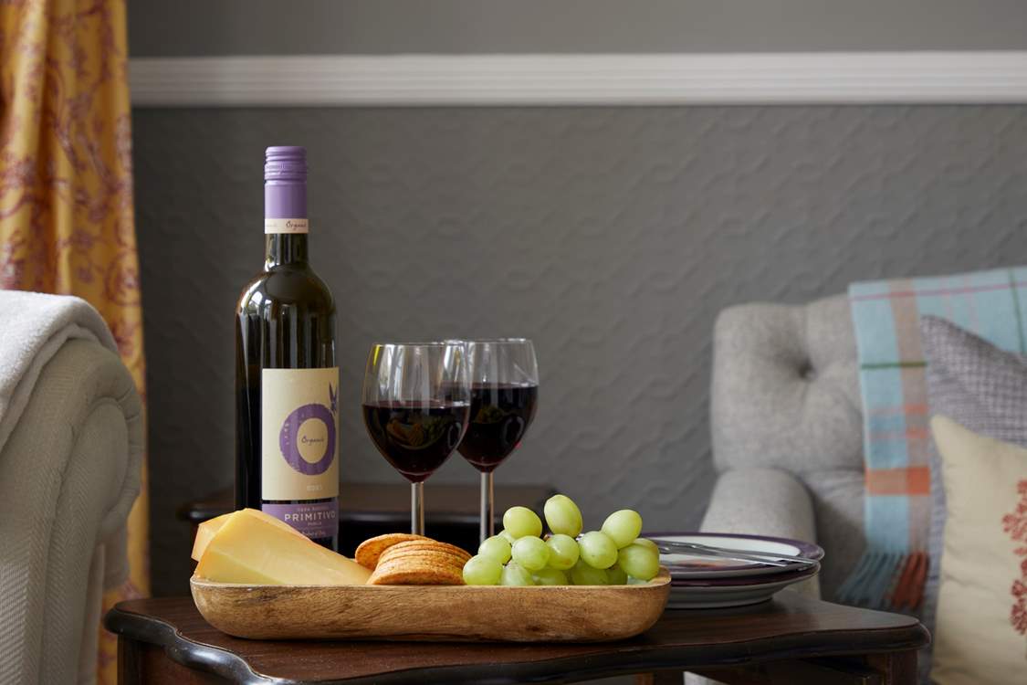 Sit back and relax with a glass of wine and enjoy fine weather and good company.
