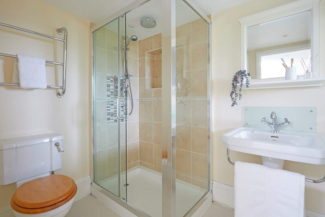 The lower ground floor family shower-room.