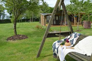 Enjoy time chilling on the garden swing seat, taking in the surroundings.