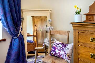 A pretty corner in the second bedroom.