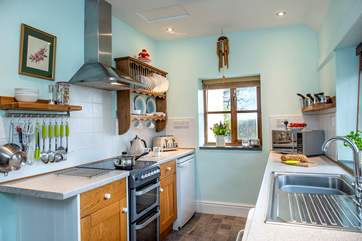 The kitchen is well-equipped for all your holiday catering needs.