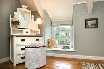 Being on the second floor you have more of a bird's eye view from the bedroom.