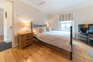 The comfortable second double bedroom on the first floor.