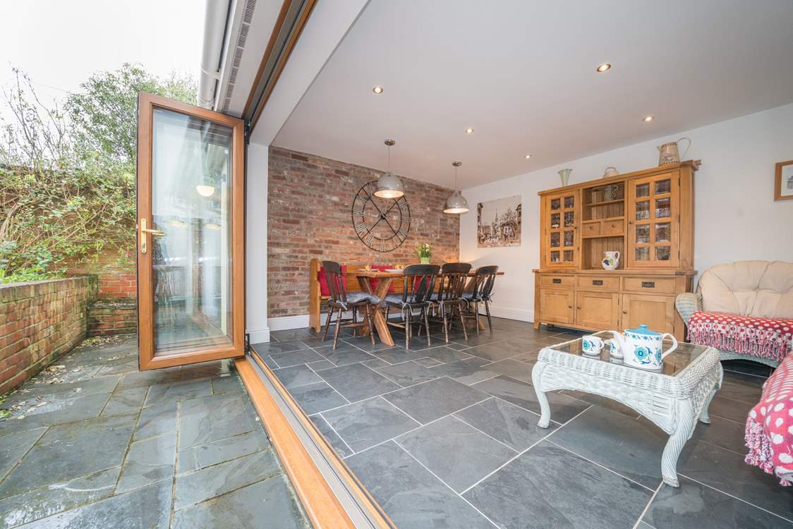 Open up the bi-folding doors and sit back and unwind on those warm summer evenings.