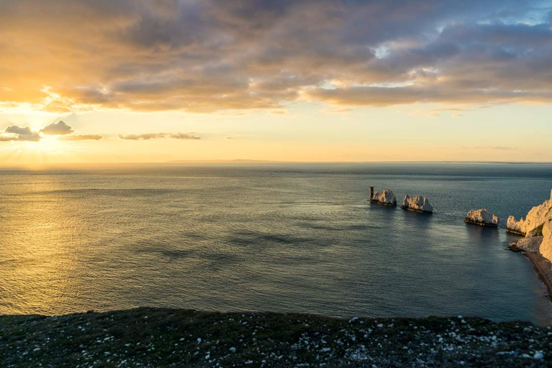 Venture to the iconic Needles, a 15 minute car journey from Yarmouth.