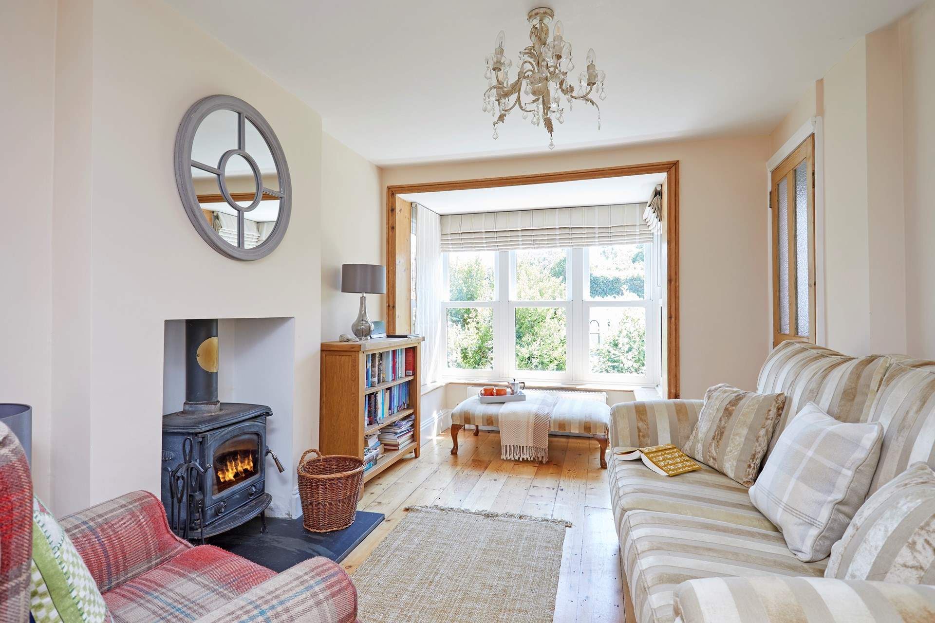 The second sitting-room leads through to the kitchen.