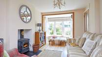 The second sitting-room leads through to the kitchen.