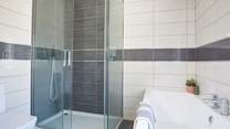 The spacious family bathroom on the first floor.