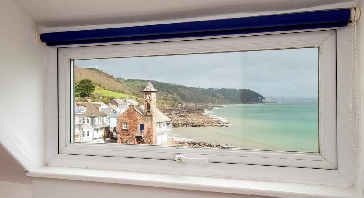 The view is framed perfectly in the second bedroom.