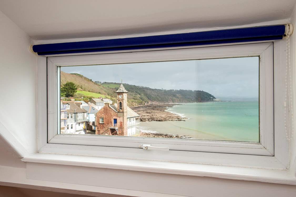 The view is framed perfectly in the second bedroom.