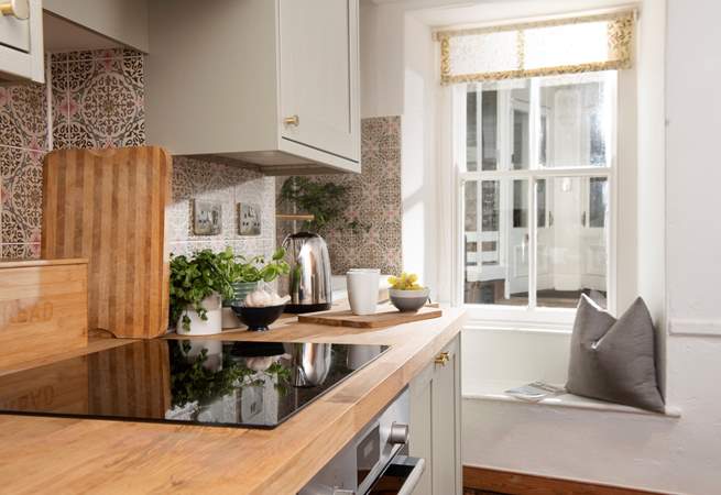 Double aspect the kitchen s light and airy.