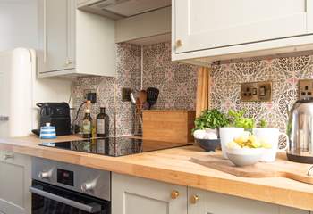 The kitchen is well equipped for all you need to rustle up a feast.