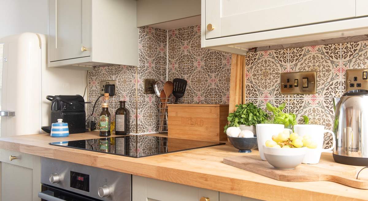 The kitchen is well equipped for all you need to rustle up a feast.
