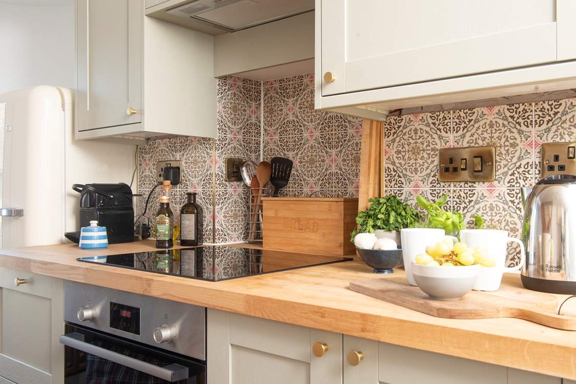 The kitchen is well equipped for all you need to rustle up a feast.