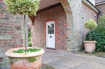 Entrance and door to the shared fitness room.