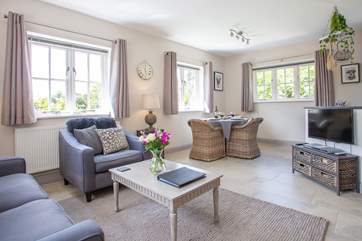 Stunning open plan living area.