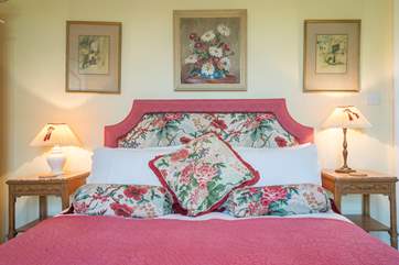 The stylish ground floor double bedroom...