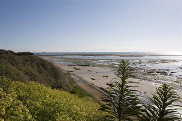 Bembridge beach is a great place to spend the afternoon in the sun.
