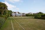 Enjoy a game of tennis on the grass court, which will be set up for your holiday. Please remember to bring your own tennis balls.