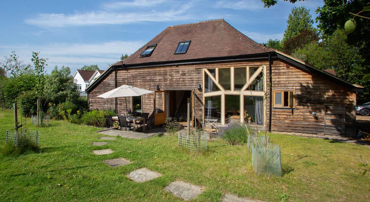 A stylish converted barn in a peaceful location.