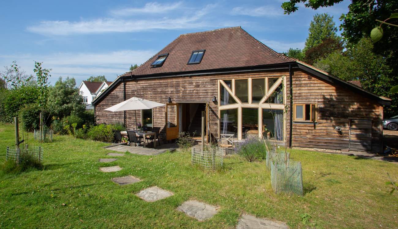 A stylish converted barn in a peaceful location.