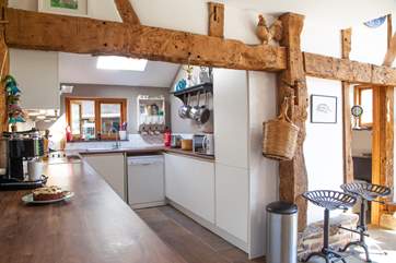 Plenty of room to prepare a meal in the fully equipped kitchen.